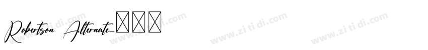 Robertson Alternate字体转换